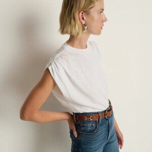 Nation Los Angeles Frankie Muscle Tee in White Medium